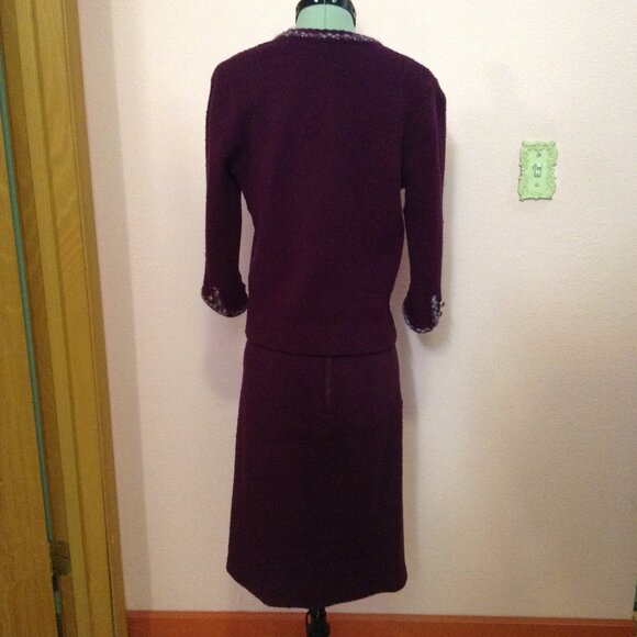 AS IS Vintage 1960s '60s Butte Knit Skirt Suit - Picture 2 of 10